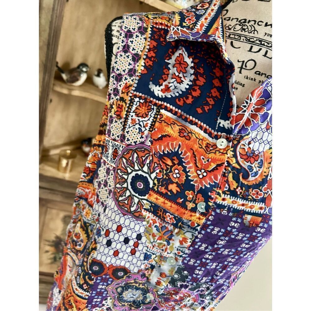 Grace Elements boho patchwork look dress - image 8